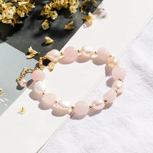 Temperament Crystal Bracelet with Pearls