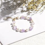 Temperament Crystal Bracelet with Pearls