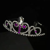 Crystal Princess Crown Headband for Wedding