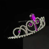 Crystal Princess Crown Headband for Wedding