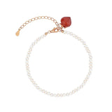 Southern Red Freshwater Pearl Peach Bracelet Women's Light Sense Bracelet