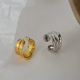 S925 Sterling Silver Irregular Earclip Female Ins Cold Wind No Ear Holes