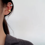 S925 Sterling Silver Irregular Earclip Female Ins Cold Wind No Ear Holes