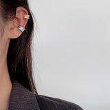 S925 Sterling Silver Irregular Earclip Female Ins Cold Wind No Ear Holes