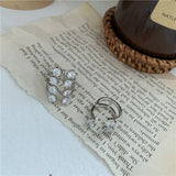 Zircon Asymmetric Opening Ring Set, Cold Wind Joint Ring