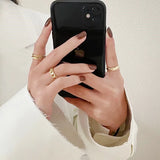 Women's 925 Sterling Silver Ins Three-Piece Open Ring Set