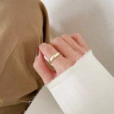 Women's 925 Sterling Silver Ins Three-Piece Open Ring Set