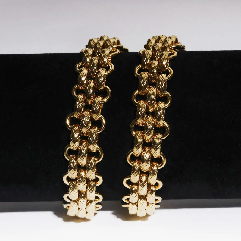 Thick Cuban Chains Bracelets Wholesale 18K Plated Stainless Steel