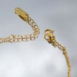 Green Red Zirconia Long Chain Bracelet for Woman Fine Jewelry