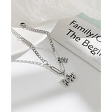 KouCh Woman Mix Chain Bracelets Stainless Steel Punk Link Chains Kpop
