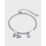 KouCh Woman Mix Chain Bracelets Stainless Steel Punk Link Chains Kpop