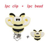 Cartoon Animals Baby Silicone Bead Clips Dummy Holder Food DIY Pacifier Chain