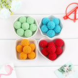 16/20MM Crochet Wooden Beads DIY Jewelry Bracelet Accessories