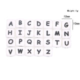 Kovict 10MM Silicone Letter Beads Baby Teething Teethers BPA-Free