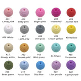 Kovict 15mm Silicone Beads Teether BPA-Free Spiral Food Grade Teething