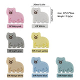 10Pcs Animal Shape Silicone Beads Baby Molar Teether DIY Pacifier Chain