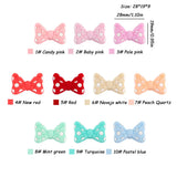 10Pcs Bowknot Silicone Beads Bow Tie Teether Clip Baby Accessories