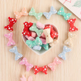 10Pcs Bowknot Silicone Beads Bow Tie Teether Clip Baby Accessories
