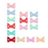 10Pcs Bowknot Silicone Beads Bow Tie Teether Clip Baby Accessories