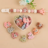 Kovict 10Pcs Squirrel Silicone Beads BPA DIY Teether Pacifier Clip Baby Toy