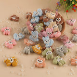 Kovict 10Pcs Squirrel Silicone Beads BPA DIY Teether Pacifier Clip Baby Toy