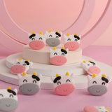 Kovict 10Pcs Cows Silicone Beads Baby Teether DIY Jewelry Accessories