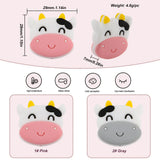 Kovict 10Pcs Cows Silicone Beads Baby Teether DIY Jewelry Accessories