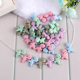 Kovict 10Pcs Dinosaur Silicone Beads Baby Teether DIY Jewelry Accessories
