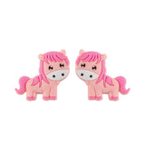 Kovict 10Pcs Silicone Mini Horse Food Pendants DIY Care Pacifier Chain Necklace