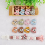 10Pcs Squirrel Silicone Beads Baby Teether DIY Pacifier Jewelry