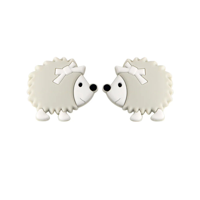 Kovict 10pc Hedgehog Silicone Beads Food Silicone Teether DIY Nursing Necklace