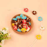 Kovict 10pc Sheep Silicone Teether DIY Nursing Necklace Beads