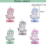Kovict 10pcs BPA Animal Silicone Teething Necklace Toy