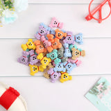 Kovict 10pcs Cartoon Dog Silicone Beads Baby Teether DIY Toy Necklace Pendant