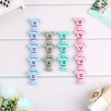 Kovict 10pcs Cartoon Dog Silicone Beads Baby Teether DIY Toy Necklace Pendant