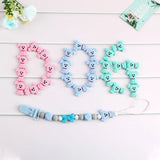 Kovict 10pcs Cartoon Dog Silicone Beads Baby Teether DIY Toy Necklace Pendant