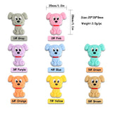 Kovict 10pcs Cartoon Dog Silicone Beads Baby Teether DIY Toy Necklace Pendant