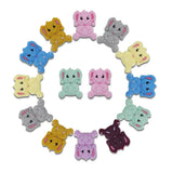 Kovict 10pcs Elephant Silicone Beads Baby Teething Nursing Pacifier Clip