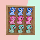 Kovict 10pcs Lion Silicone Bead Teething Nursing Pacifier Clip