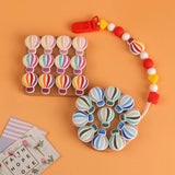 Kovict 10pcs Hot Air Balloon Baby Silicone Teething Nursing Pacifier Beads