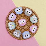 Kovict 10pcs Owl Silicone Teether Beads Baby Pacifier Pendant BPA-Free