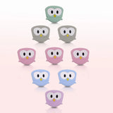 Kovict 10pcs Owl Silicone Teether Beads Baby Pacifier Pendant BPA-Free