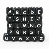Kovict 12mm Silicone Alphabet Letter Beads for Baby Teeth Pacifier Chain