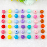 Kovict 15mm Silicone Teething Beads Round Baby Teether (50pcs)