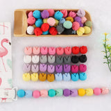 Kovict 20pcs Tulip Flowers Silicone Beads DIY Accessories