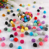 Kovict 20pcs Tulip Flowers Silicone Beads DIY Accessories