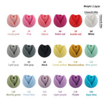 Kovict 20pcs Tulip Flowers Silicone Beads DIY Accessories