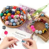 Kovict 30-100Pcs Round Silicone Beads DIY Jewelry Making