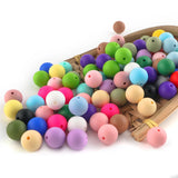 Kovict 30-100Pcs Round Silicone Beads DIY Jewelry Making