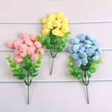 Kovict 30pcs Silicone Beads Flower Baby Teethers BPA-Free Rose Teething Necklace